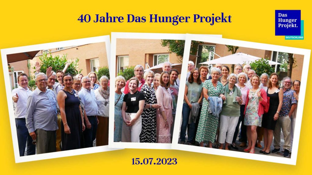 Das Hunger Projekt, 40 Jahre Treffen in München, Gruppenbild mit Gästen, Team und Vorstand